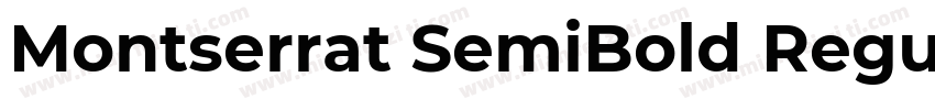 Montserrat SemiBold Regular字体转换
